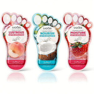 <span class=keywords><strong>Masque</strong></span> <span class=keywords><strong>exfoliant</strong></span> pour les pieds à la fraise, élimination des peaux mortes, <span class=keywords><strong>masque</strong></span> pour les pieds pour éliminer les callosités, pour les talons secs et craquelés, soin des pieds à domicile, pédicure - Product Image 2