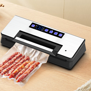 Sellador de Alimentos <span class=keywords><strong>al</strong></span> <span class=keywords><strong>Vacío</strong></span> Eléctrico de 145W con Panel Metálico Cepillado, Máquina de Sellado Automática <span class=keywords><strong>para</strong></span> <span class=keywords><strong>Bolsas</strong></span> de Almacenamiento de Alimentos con Almacenamiento de Rollos de <span class=keywords><strong>Bolsas</strong></span> - Product Image 2