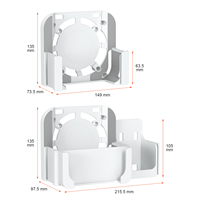 Support de Dissipation Thermique et Accessoires de Fixation pour Apple Mac Mini M4/M4 Pro, Panier de Rangement pour Ordinateur de Bureau, Installation Multiple