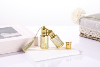 Flacons de parfum vides en verre octogonaux de 3 ml, 6 ml, 9 ml, 12 ml pour Attar Arabian Oud, transparents ou ambrés, avec bouchon à vis, pour huiles essentielles