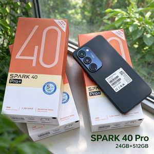 โทรศัพท์มือถือ Spark 40 Pro+ LTE หน้าจอ HD เต็มจอขนาด 6.8 นิ้ว Deca Core 24GB 512GB แบตเตอรี่ 5000mAh ปลดล็อค OEM รองรับภาษาสเปน/ฝรั่งเศส เยอรมัน - Product Image 6