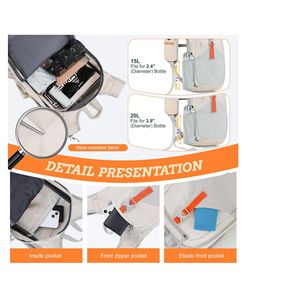 <span class=keywords><strong>Sac</strong></span> à dos pliable léger et imperméable pour l'extérieur, respirant, décontracté, pour hommes et femmes, <span class=keywords><strong>sac</strong></span> <span class=keywords><strong>de</strong></span> <span class=keywords><strong>randonnée</strong></span> sportif, harnais à coussin d'air, 20L - Product Image 3