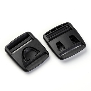 Plastic Buckle 32mm Black Adjustable <b>Snap</b> <b>Fastener</b> For Backpack Accessories - Product Image 3