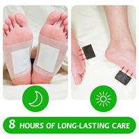 Patchs détox pour les pieds ALIVER, marque privée, japonais, à base d'armoise biologique, pour stimuler le métabolisme du corps