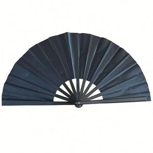 Abanico Plegable de Plástico Grande de 33 cm Personalizado, Abanico de Kung Fu, Carnaval, Música, Festival, Baile, Regalos, Artesanía de Bambú - Product Image 6