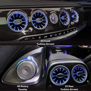 W222 Auto Lighting System Atmosphere Light 64 Colors LED Car Interior Ambient Light Kit Suitable For Mercedes Benz S-class W222