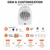 Ventilateur tour portable avec thermostat incurvé, chauffage électrique pour pièce, 3 modes chaud/froid, 2000W, contrôle automatique, ignifuge, CE ROHS, pour la maison