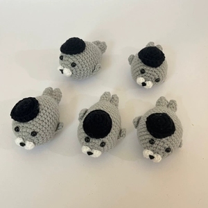Peluche <span class=keywords><strong>de</strong></span> foca <span class=keywords><strong>amigurumi</strong></span> <span class=keywords><strong>de</strong></span> ganchillo hecho a mano, lindo animal marino, mini juguete, regalo <span class=keywords><strong>de</strong></span> cumpleaños para amantes <span class=keywords><strong>de</strong></span> la vida marina, algodón PP lavado - Product Image 3