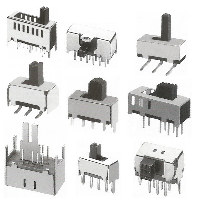 2P3T Slide Switches 8 Pin Electrical PCB Slide Switches 3 Position Dip Slide Switch