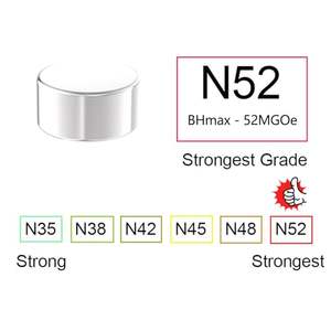 Rongteng n52 דיסק מנגטים <span class=keywords><strong>1</strong></span>/<span class=keywords><strong>2</strong></span> \ "d x <span class=keywords><strong>1</strong></span>/<span class=keywords><strong>4</strong></span> \" h 20 חבילה סופר חזק <span class=keywords><strong>1</strong></span>/<span class=keywords><strong>2</strong></span> אינץ - Product Image 5