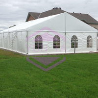 Tentes en aluminium mobiles résistantes extérieures une tente blanche de chapiteau de mariage d'église de tente de cadre avec des murs de PVC