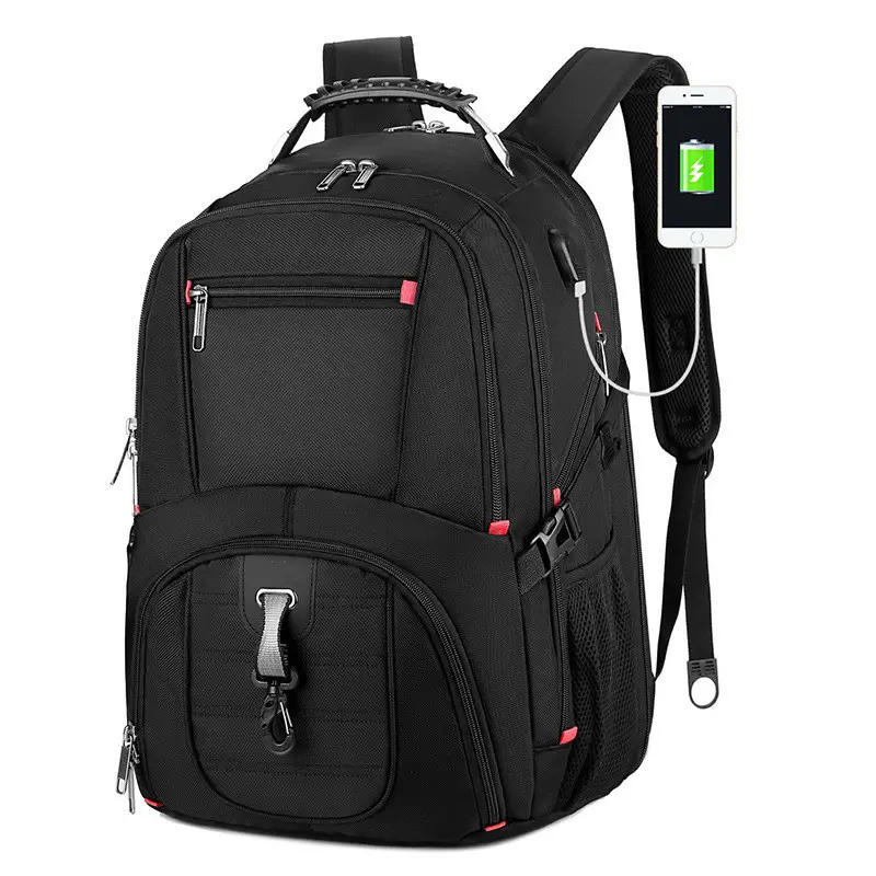 Large Capacity 50L Custom Logo Waterproof Business Men Travel School Laptop Computer Backpack Bag