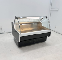 Vitrine Réfrigérée Commerciale à Refroidissement par Air avec Affichage Numérique Réglable pour Supermarché, Boulangerie, Poulet Rôti et Présentation de Viandes