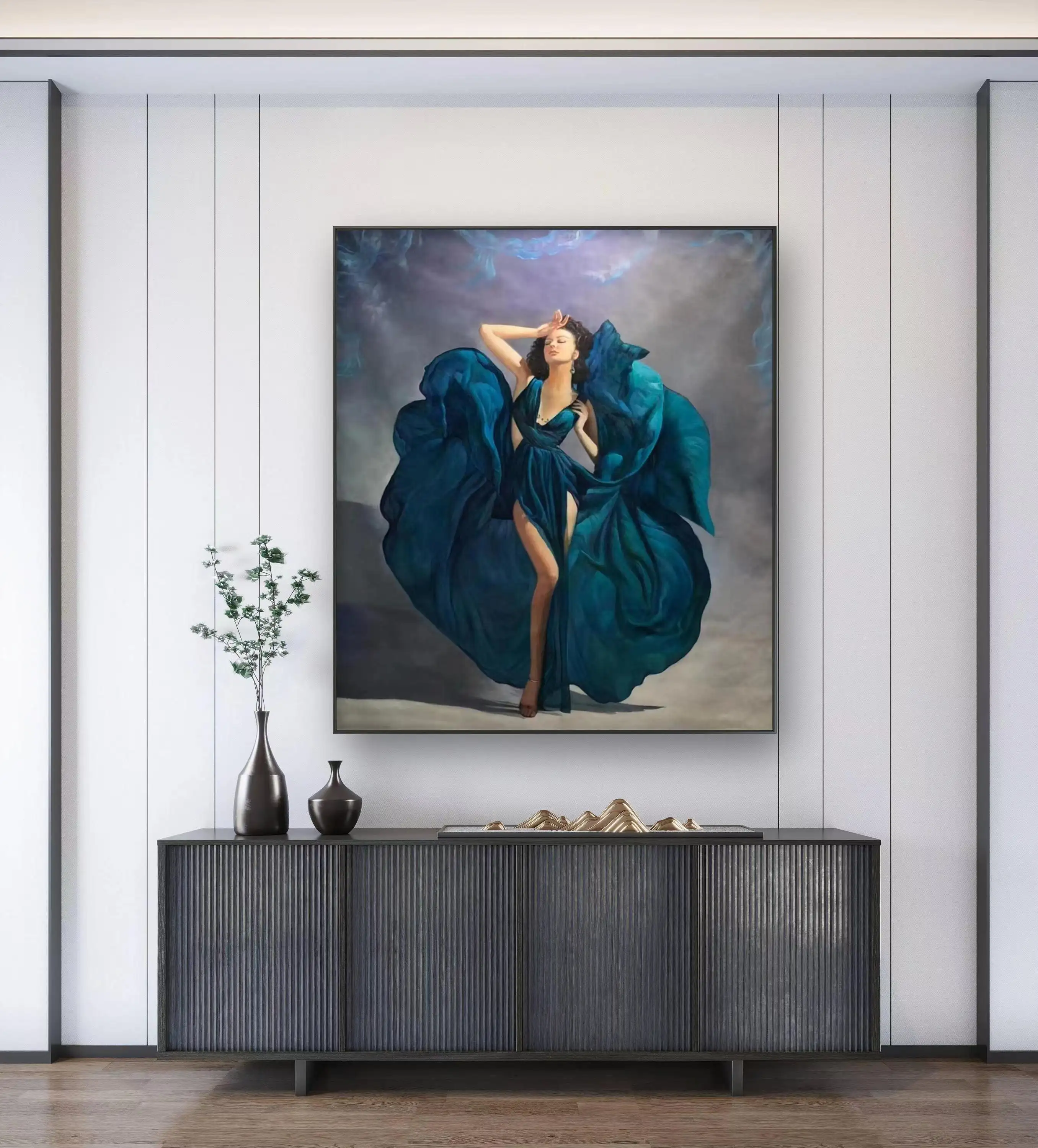 handmade oil painting wall art home decor luxury home decoration European and American style beauties