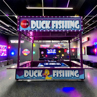 Tolefun Funfair Midway Skill Games Buzzer Festival Stalls Game Fairground Duck Fishing Pond Carnival Booth with Rods