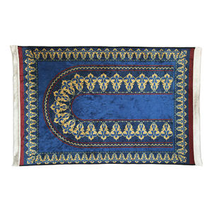 Tapis péruvien en polyester imprimé, moquette de salon, en velours, diamant or - Product Image 4