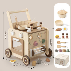 लकड़ी के बच्चे के लिए 4-इन-1 बेबी पुश वॉकर के साथ लकड़ी का बेबी वॉकर 4-इन-1 बेबी पुश वॉकर - Product Image 5