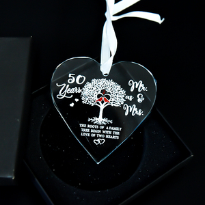 Ornamenti Natalizi in Cristallo a Forma di Cuore di Alta Qualità, Incisione e Stampa Personalizzate, <span class=keywords><strong>Regalo</strong></span> di Nozze, Vendita all'Ingrosso - Product Image 2
