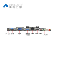 Motherboard Mini-ITX Industri Terintegrasi J1900 DDR3L 9 USB 6 COM 12V SATA2.0 SATA MSATA 17 17cm