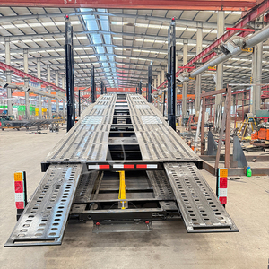 Semi-remorque de transporteur de véhicules en acier à double étage - Product Image 4