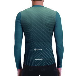 Equipo ciclismo Jersey <span class=keywords><strong>manga</strong></span> <span class=keywords><strong>larga</strong></span> ciclismo ropa hombres bicicleta de carretera camisas rojo bicicleta chaqueta <span class=keywords><strong>MTB</strong></span> Tops - Product Image 4