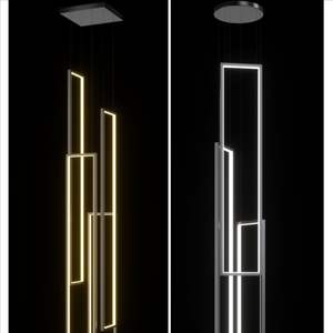 Современная минималистская Люстра для лестницы, дуплекс, полый Лофт, вращающаяся лестница, минималистская сверхдлинная коробка, светильники - Product Image 4