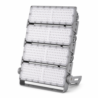 Projecteur LED modulaire 100W-1000W en aluminium moulé sous pression IP65, projecteur de stade, support en U réglable à 360°