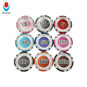 Tùy Chỉnh 40Mm Monte Carlo Logo Hoàng Gia Sòng Bạc Poker Chip 13.5G ABS In Nhôm Trường Hợp 14G Gốm Đất Sét Cờ Bạc Trò Chơi 500Pcs - Product Image 3
