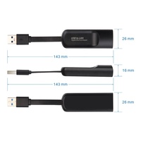 Adaptador Ethernet USB Tipo C RTL8153 con Controlador Gratuito, Tarjeta de Red USB 3.0 a RJ45, Adaptador Gigabit LAN para Computadora Portátil