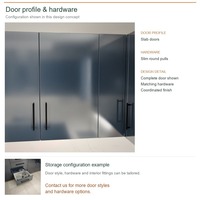 Meubles de cuisine en acrylique pour villa au design minimaliste, aménagement en U, boîtes de rangement en panneaux de particules et commandes sur mesure