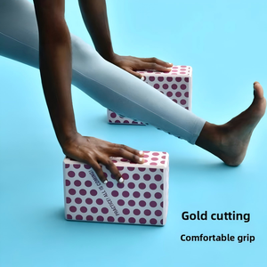 Bloc de yoga SIGEDNeva à motif cœur imprimé, mousse haute densité pour débutants en Iyengar, studios de danse et de yoga professionnels - Product Image 3