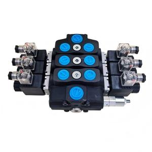 Válvula de Control Direccional Hidráulica Seccional de 3 Bobinas Huamao 90 Litros/min, Distribuidor Hidráulico Shandong - Product Image 3