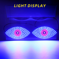 Nouvel écran LED pour voiture, lumière décorative universelle, lumière œil du diable, clignotante, multicolore, lumière ambiante USB, accessoires pour voiture