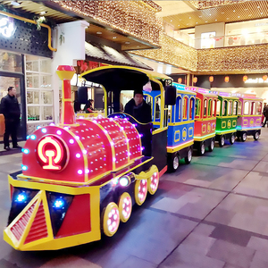 รถไฟนำเที่ยวแบบไร้รางสำหรับเด็กและผู้ใหญ่ ดีไซน์สวยงามจากจีน ใช้ได้ทั้งภายนอกและภายในอาคาร มีจำหน่ายแล้ว - Product Image 3