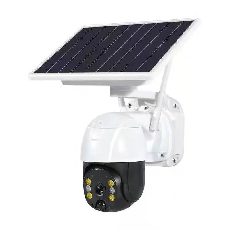 2 megapixel outdoor wireless solar ptz security battery camera with wifi / 4G network mobile apps computer PC remote monitoring