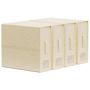 Tessuto personalizzato Oxford in lino multifunzionale pieghevole armadio cubo contenitori di stoccaggio Design rimovibile lenzuolo singolo abbigliamento - Product Image 2