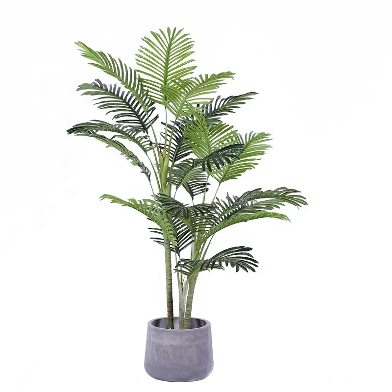 Palmier artificiel en pot, 3 trunks, 138CM, plantes artificielles pour décoration, vente en gros
