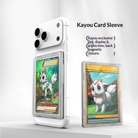 Porte-cartes magnétique multicolore anti-rayures pour téléphone, étui de protection pour cartes de jeu avec film de protection pour cartes