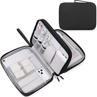 Organisateur électronique, sacoche de voyage pour appareils électroniques, sangle de poignet, étanche, étui de voyage pour iPad, cordon, chargeur d'ordinateur portable, usage quotidien et professionnel