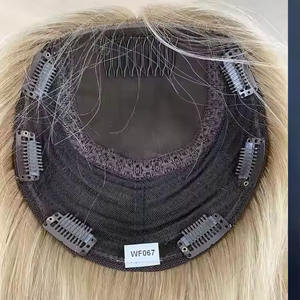 شعر مستعار نسائي بقاعدة حرير من الشعر الأوروبي 6x8 7x8 8 8x9 - Product Image 6