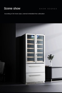 Nuelead NE-362 Réfrigérateur à vin et boissons, design encastrable ou autoportant, système No Frost à refroidissement par air, préservation du goût original - Product Image 4