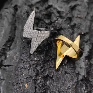 Hip-hop Zircon High-end Ring, Women's Light Luxury Personalized Jewelry Full of Diamonds Men's Ring Wholesale - Product Image 5