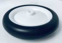 Roue en mousse EVA en plastique de 3,5 pouces pour poussette et chariot de bébé