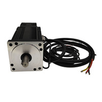 Moteur électrique BLDC 48v étanche à l'eau 1500W 1500rpm 3000rpm 4.8Nm taille de cadre 110 moteur électrique BLDC sans balais avec frein pour machine CNC