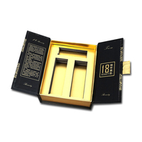 Caja de embalaje de perfume de lujo personalizado cartón rígido cosmético sólido Peluca de cajas de cartón personalizadas lámina de oro reciclable