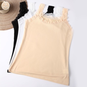 Canotta da Donna Personalizzata OEM all'Ingrosso, Casual con Spalline in Pizzo, Senza Maniche, Morbida, Comoda e Traspirante - Product Image 6