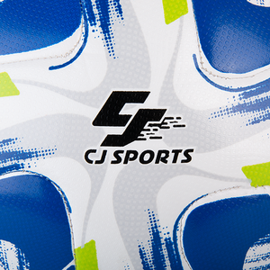 CJ Sports Taille 5 Ballon de Football Bleu Durable 410-450g Cuir PU et Caoutchouc avec Logo Personnalisable Disponible au Vietnam - Product Image 2