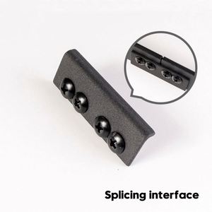 WEKIS Modern Mini Cabinet Barn Wood Sliding Doors <b>Hardware</b> System Brush Satin Finish Durable Steel Brass Remote Control Screw - Product Image 3