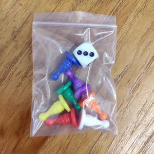 Composants de jeu Ludo 16*25mm, multicolores, pour la famille, jouets amusants, pièces de jeu de société, mini jetons Ludo, pions de jeu de société en plastique PS - Product Image 6