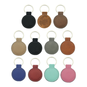 Stampa personalizzata incisione Laser similpelle laserabile Keychain-MOQ-100pcs per colore - Product Image 5